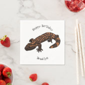 Serviette En Papier Illustration du monstre Gila (En situation)