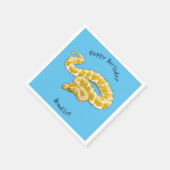Serviette En Papier Illustration du serpent python birman (Coin)