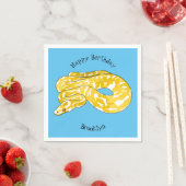 Serviette En Papier Illustration du serpent python birman (En situation)