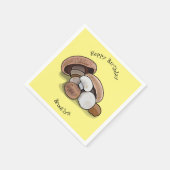 Serviette En Papier Illustration d'un champignon (Coin)
