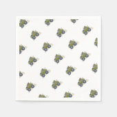 Serviette En Papier Illustration d'un éléphant conduisant une jeep. (Devant)