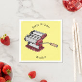 Serviette En Papier Illustration d'un fabricant de pâtes alimentaires (En situation)