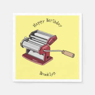 Serviette En Papier Illustration d'un fabricant de pâtes alimentaires