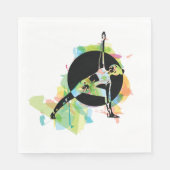 Serviette En Papier Illustration d'une femme (Devant)