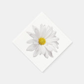 Serviette En Papier Illustration florale de la marguerite blanche (Coin)