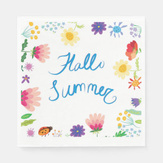 Serviette En Papier Illustration florale hallo Summerville