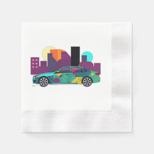 Serviette En Papier Illustration géométrique Abstraite
