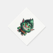Serviette En Papier Illustration Happy Little Troll Chibi (Coin)