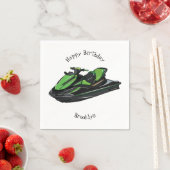 Serviette En Papier Illustration Jet ski (En situation)