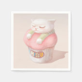 Serviette En Papier Illustration Miss You Cupcake (Devant)