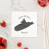 Serviette En Papier Illustration sous-marine (En situation)