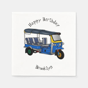 Serviette En Papier Illustration Tuk tuk