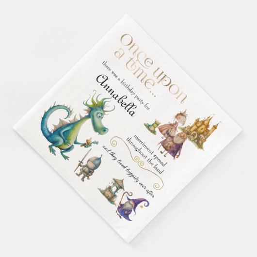 Serviette En Papier Illustrations de contes de fées classiques pour en (Coin)