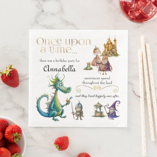 Serviette En Papier Illustrations de contes de fées classiques pour en (En situation)