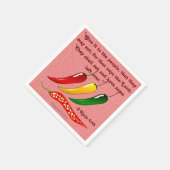 Serviette En Papier Ils mangeront avec quelques restes sur les piments (Coin)