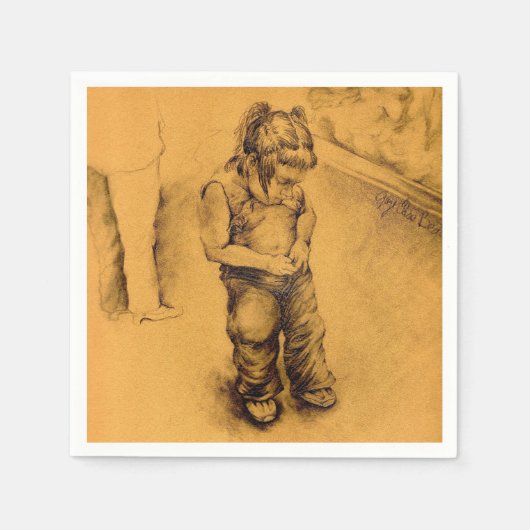 Serviette En Papier I'm Lost in Le Tianguie, Mexique (Devant)