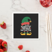 Serviette En Papier I'm The Youngest Elf Matching Family Christmas (En situation)