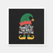 Serviette En Papier I'm The Youngest Elf Matching Family Christmas (Devant)