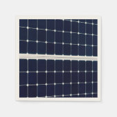 Serviette En Papier Image amusante d'un panneau solaire (Devant)