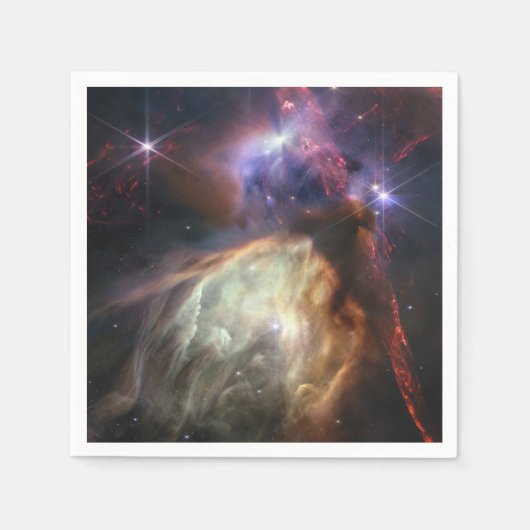 Serviette En Papier Image JWST des étoiles de Rho Ophiuchi (Devant)