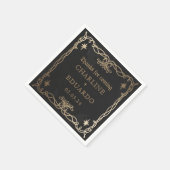 Serviette En Papier Imaginaire céleste gothique Gold Ivy Mariage (Coin)