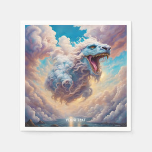 Serviette En Papier Imaginaire Cute Vivid Ciel Cloud Creator