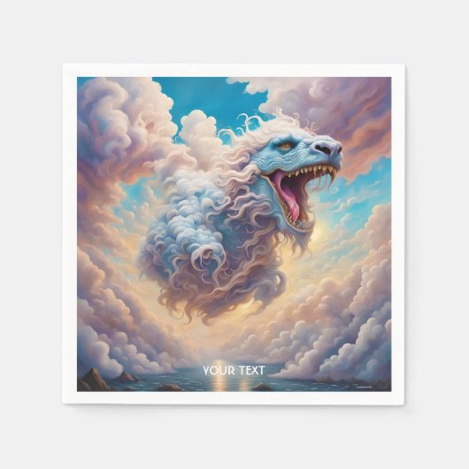 Serviette En Papier Imaginaire Cute Vivid Ciel Cloud Creator (Devant)