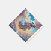 Serviette En Papier Imaginaire Cute Vivid Ciel Cloud Creator (Coin)