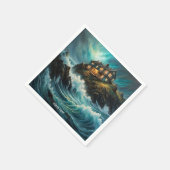 Serviette En Papier Imaginaire Cute Vivid Storm Vieille Maison (Coin)