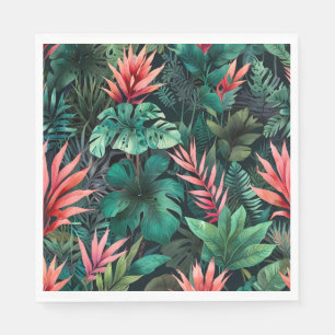 Serviette En Papier Imaginaire de la forêt tropicale