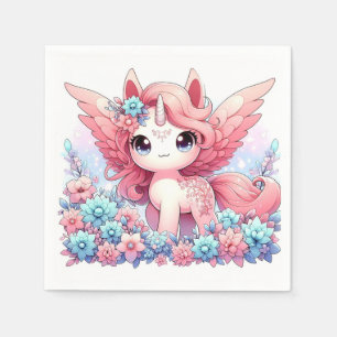 Serviette En Papier Imaginaire Fun Baby shower Unicorn
