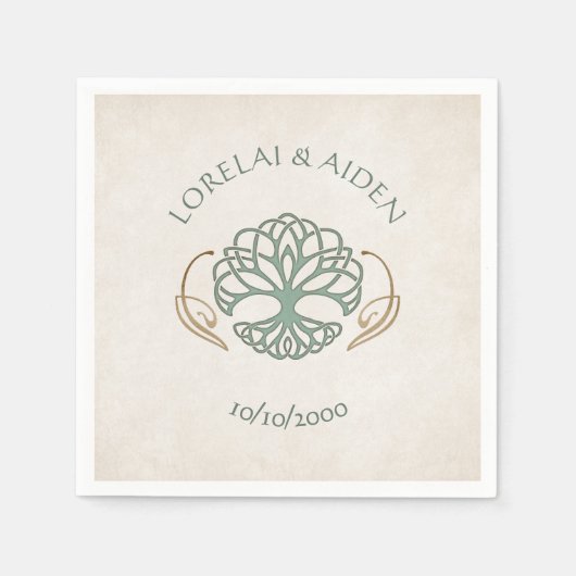 Serviette En Papier Imaginaire médiéval Celtic Mariage (Devant)