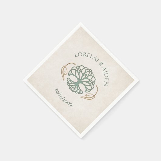 Serviette En Papier Imaginaire médiéval Celtic Mariage (Coin)