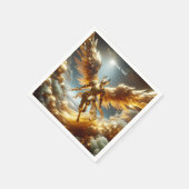 Serviette En Papier Imaginaire mignon avion guerrier ailé (Coin)