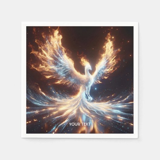 Serviette En Papier Imaginaire Phoenix Feu mignon renaître (Devant)