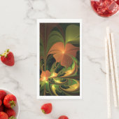 Serviette En Papier Imaginaire Plante Abstrait rouille verte Brown fra (En situation)