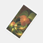 Serviette En Papier Imaginaire Plante Abstrait rouille verte Brown fra (Coin)