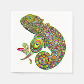 Serviette En Papier Imaginaire psychédélique de Chameleon (Devant)