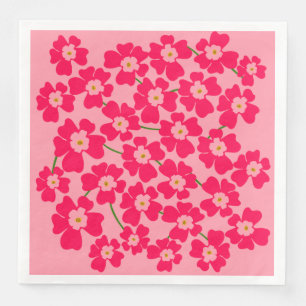 Serviette En Papier Imaginaire rose magenta Mariage du jardin