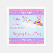 Serviette En Papier Imaginaire rose, violet Mariage Fairytale serviett (Devant)