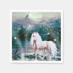 Serviette En Papier Imaginaire Unicorn