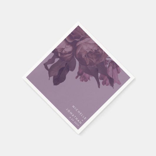 Serviette En Papier Imaginaire violet Mariage de table serviettes (Coin)