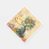 Serviette En Papier Imaginaire Whimsical Baby shower Invitation (Coin)