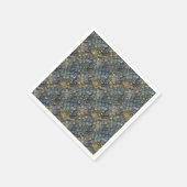 Serviette En Papier Imitation peau de crocodile. Poster de animal. (Coin)