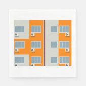 Serviette En Papier Immeuble moderne avec climatiseurs (Devant)