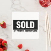 Serviette En Papier Immobilier Blanc Standard Cocktail Papier à cockta (En situation)