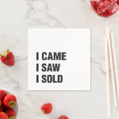 Serviette En Papier Immobilier Blanc Standard Cocktail Papier à cockta (En situation)