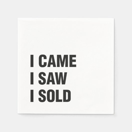 Serviette En Papier Immobilier Blanc Standard Cocktail Papier à cockta (Devant)