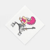 Serviette En Papier Impersonator rock Star Rocker Musician Napkins (Coin)