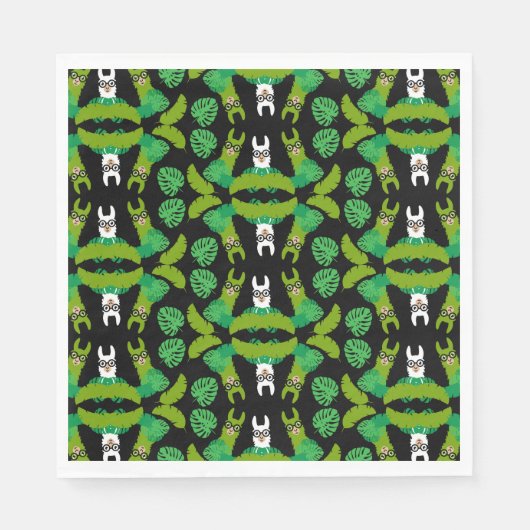 Serviette En Papier Impression à thème Llama (Devant)